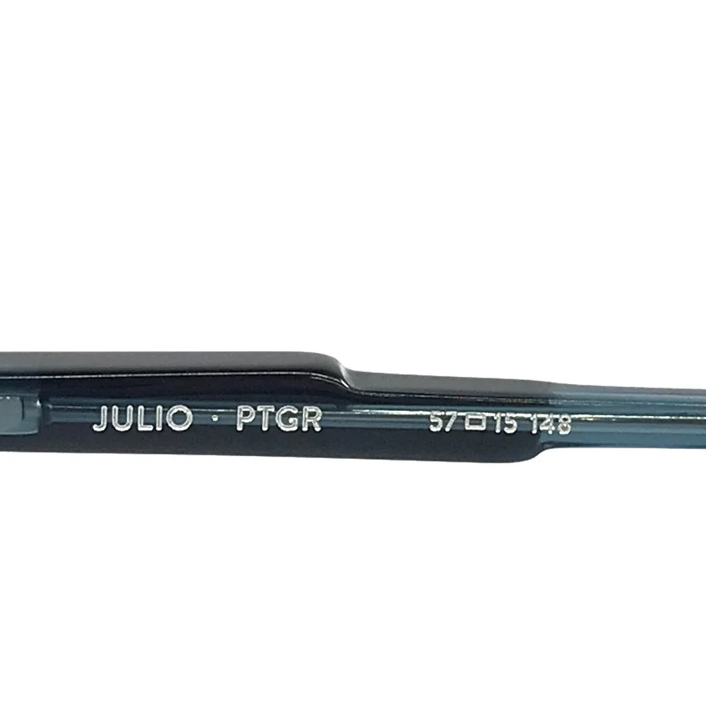Etnia Barcelona Eyeglasses Frames JULIO PTGR Petrol Green Rectangle 57-15-148